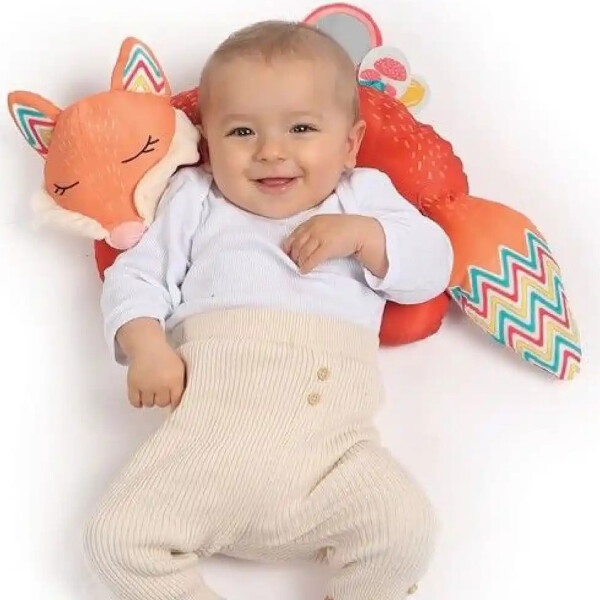 Almohada Para Bebe Actividades Estimulación Sensorial Ludi Color Naranja