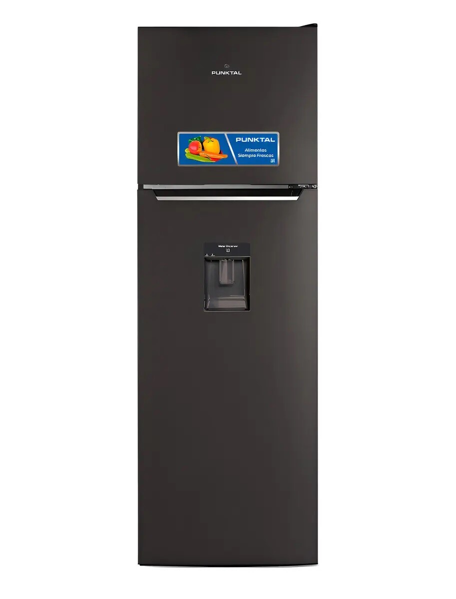 Refrigerador Punktal c/dispensador Frio Seco Negro 