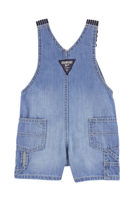 Enterito corto jean con tirantes hickory Sin color