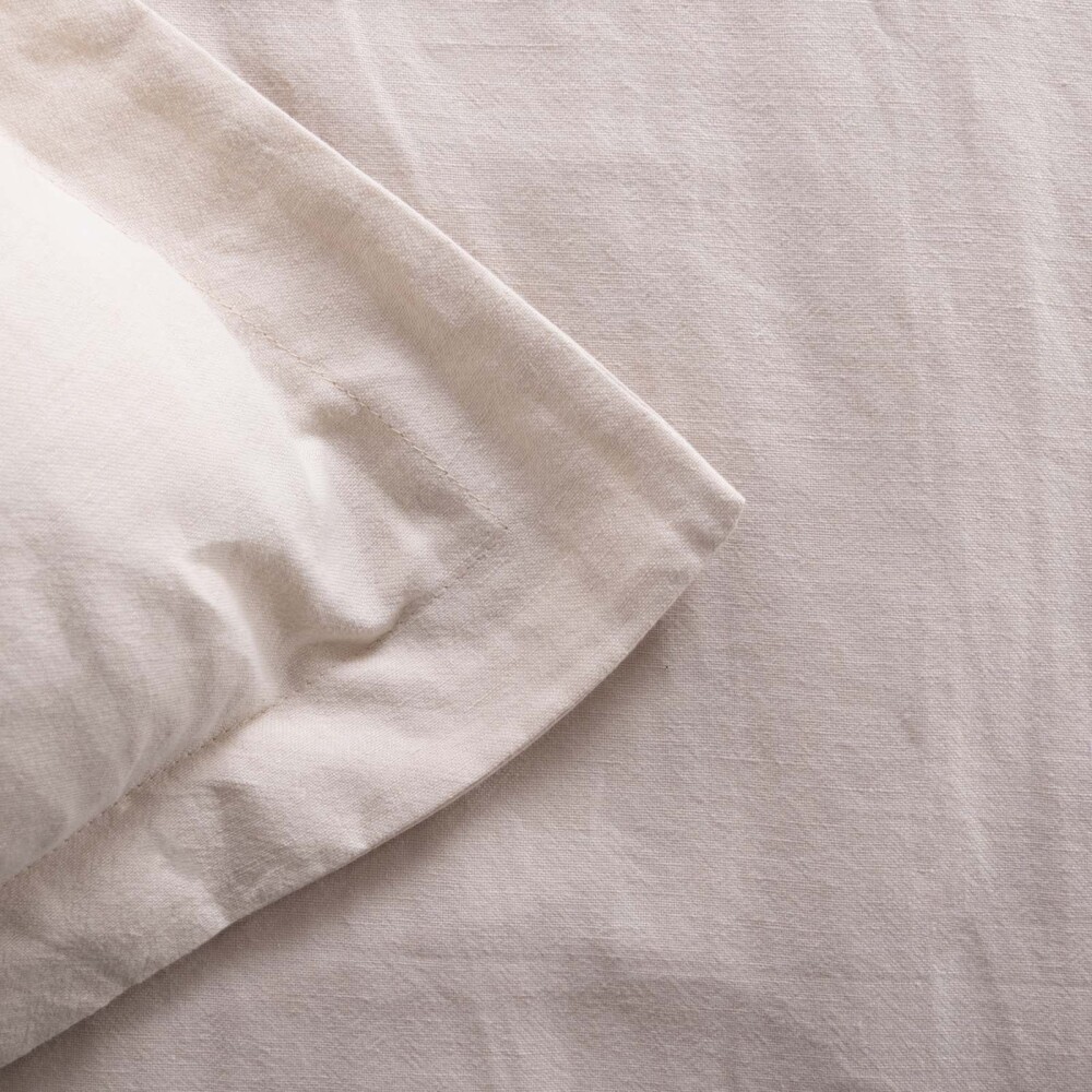 FUNDA NÓRDICA KING LINO-Y-ALGODON NATURAL-BEIGE LINEN COTTON ARENA