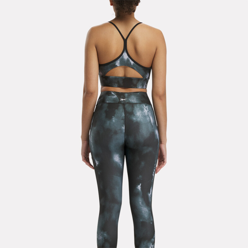 Id Train Printed Sports Bra - Mujer Black
