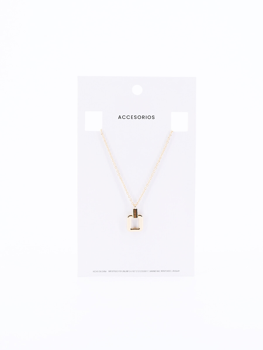 CADENA CON DIJE ESLABON - DORADO 