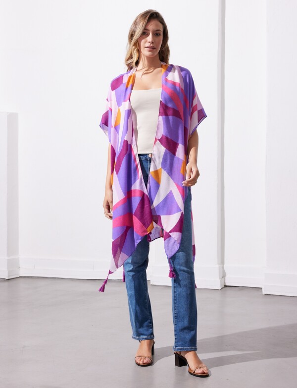 Kimono Printed LAVANDA/MULTI