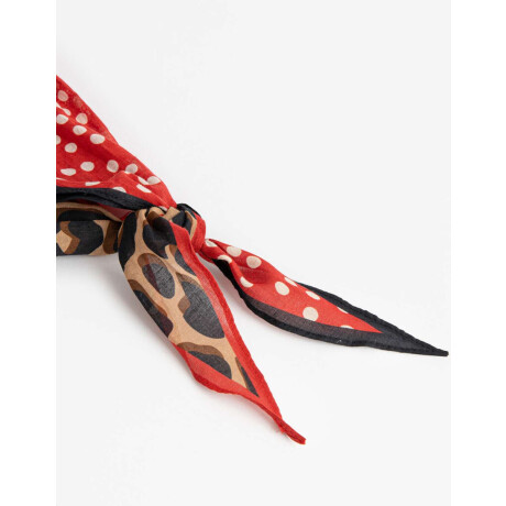 Set De Pañuelos De Raso Rojo Medio