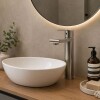 Grifería de lavatorio Monocomando alto de mesada Loft Gris Satinado Grifería De Lavatorio Monocomando Alto De Mesada Loft Gris Satinado