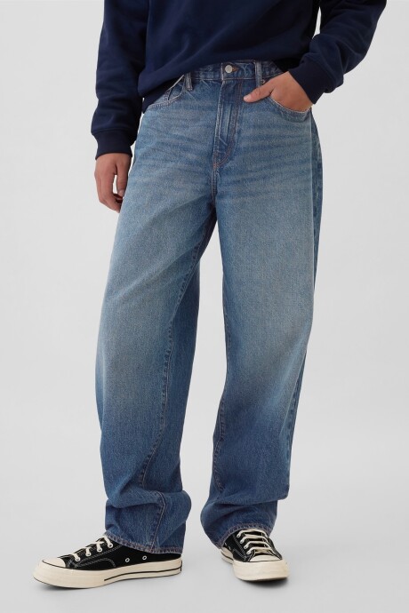 Jean Baggy Hombre Dark Wash