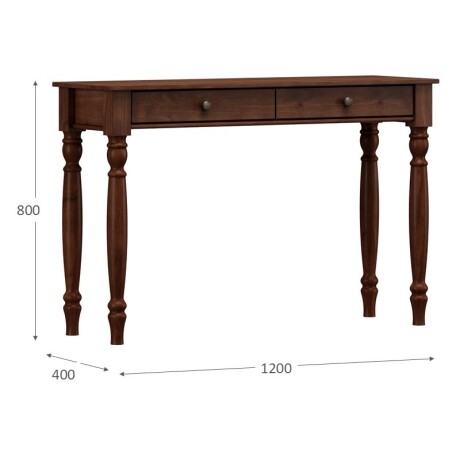 Aparador Rubi 2 Cajones Color Café Marrón