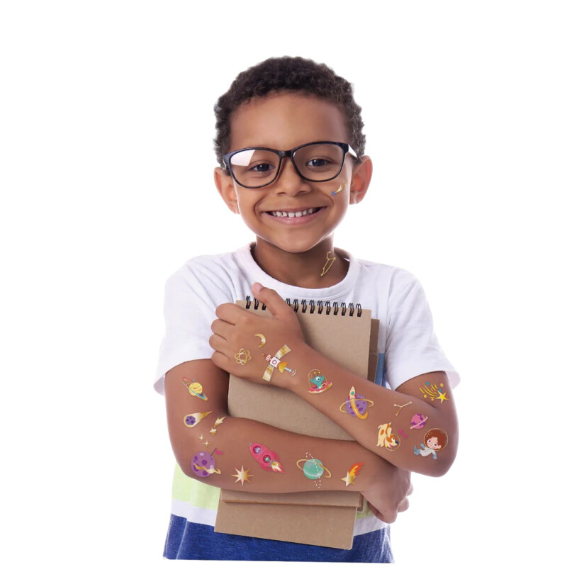 Tattoo Stickers Infantiles 50 Pzs Espacio
