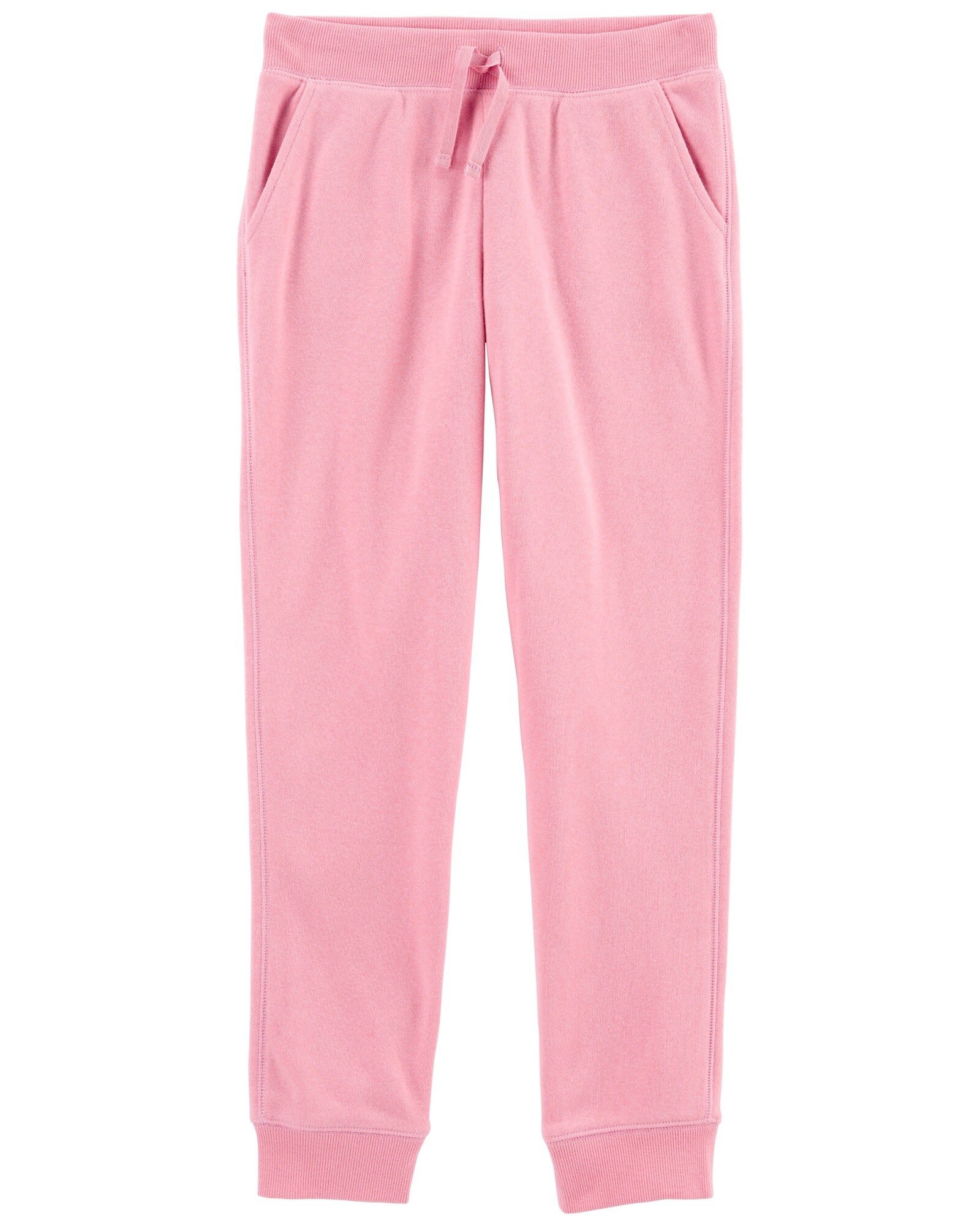 Pantalón deportivo de algodón, rosado. Talles 5-14 Sin color