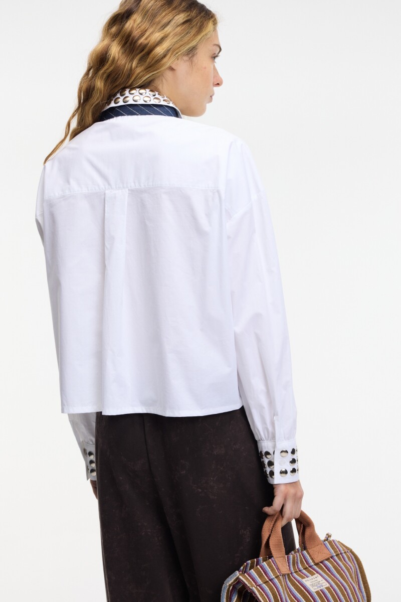 CAMISA TACHAS Blanco