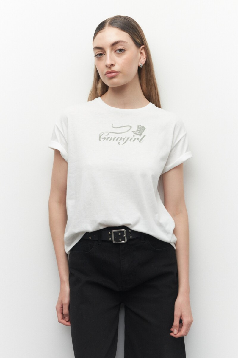 REMERA COWGIRL Blanco