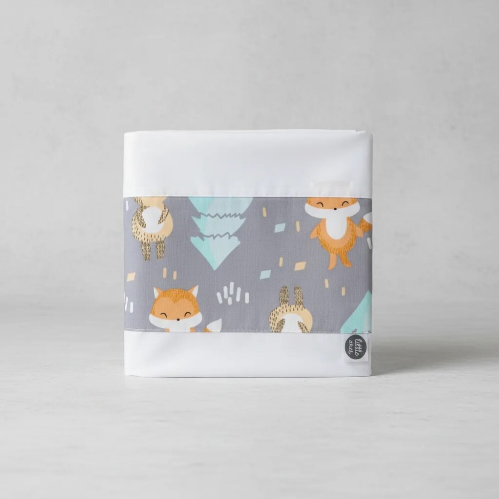 Sabanas minicuna colecho Little Ones grey friends