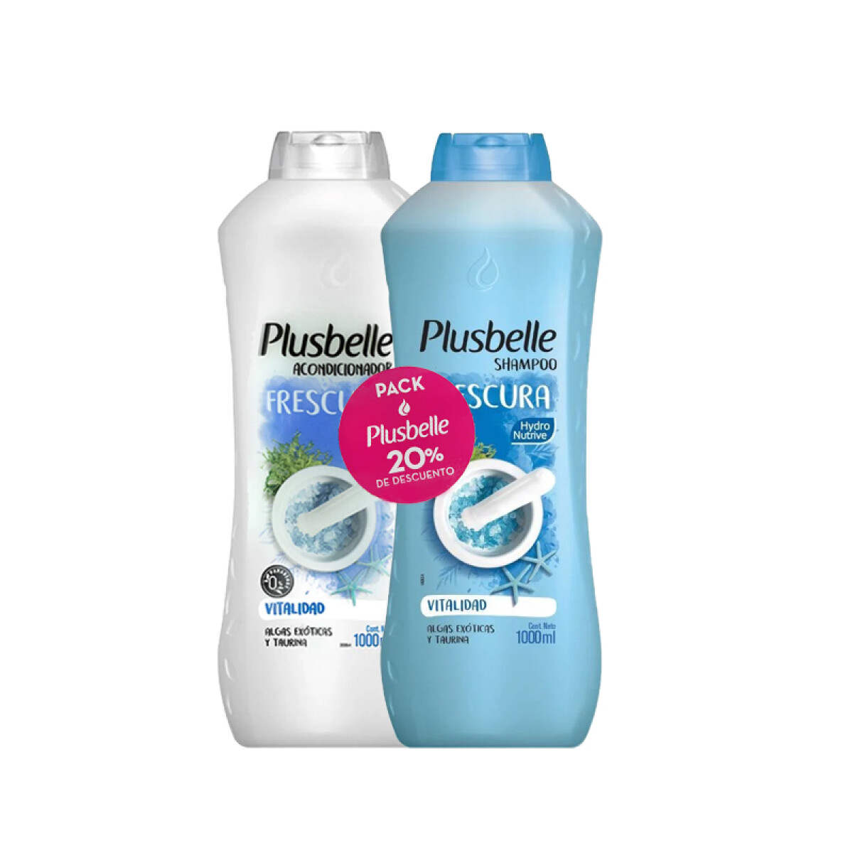 PLUSBELLE PACK 20% Descuento Shampoo + Acondicionador - FRESCURA 