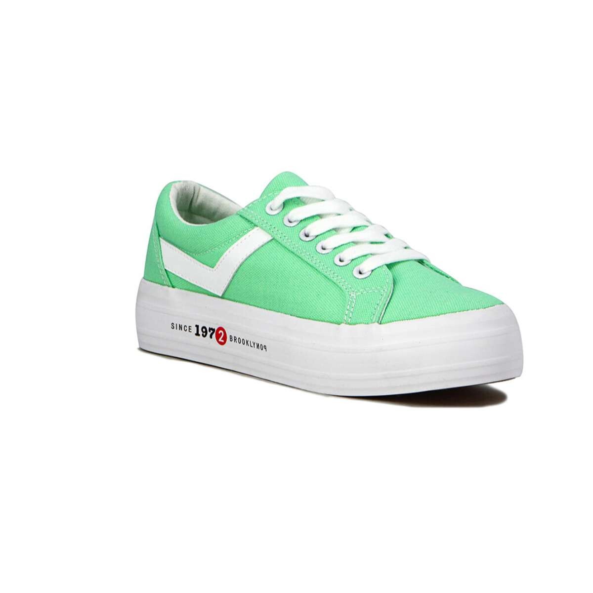 Pony Champion Casual Since 1972 Plataforma Lona - Verde 
