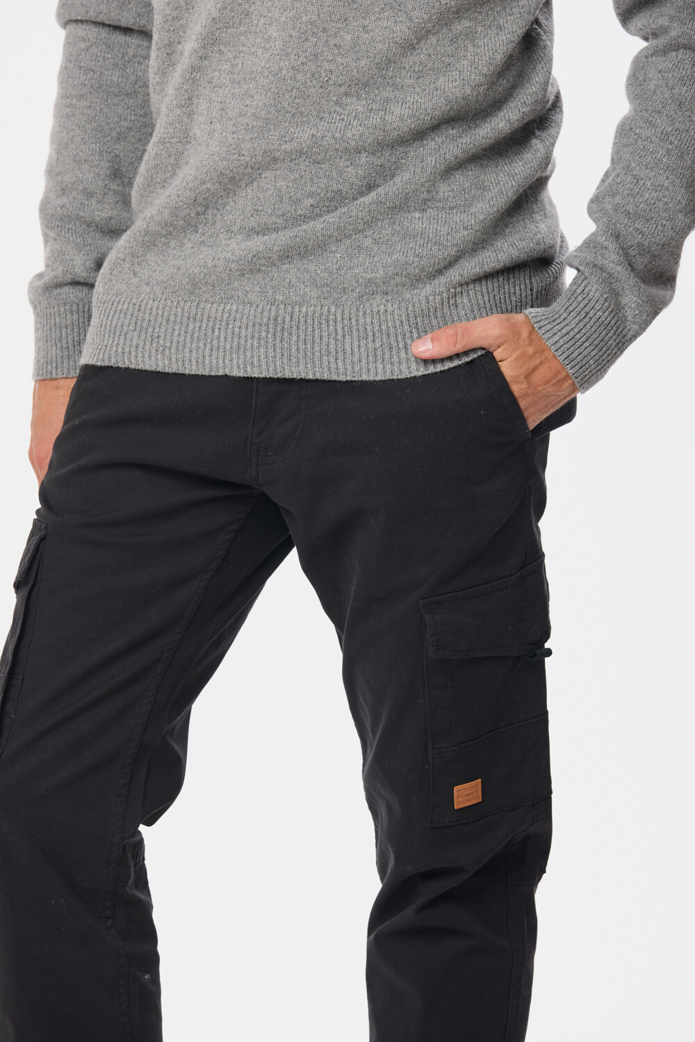 PANTALÓN CARGO Negro