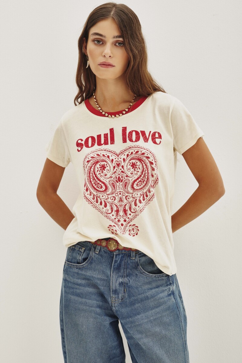 Remera Soul Heart Crudo