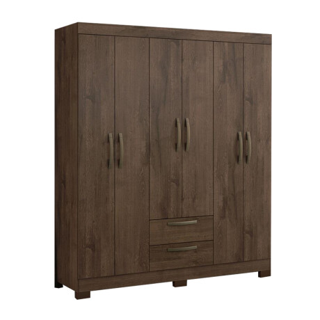 Ropero 6 puertas 2 cajones MARRON