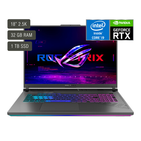 Notebook Gamer Asus Rog Strix 18'' Core I9 32gb 1tb Win11 Rtx4080 001