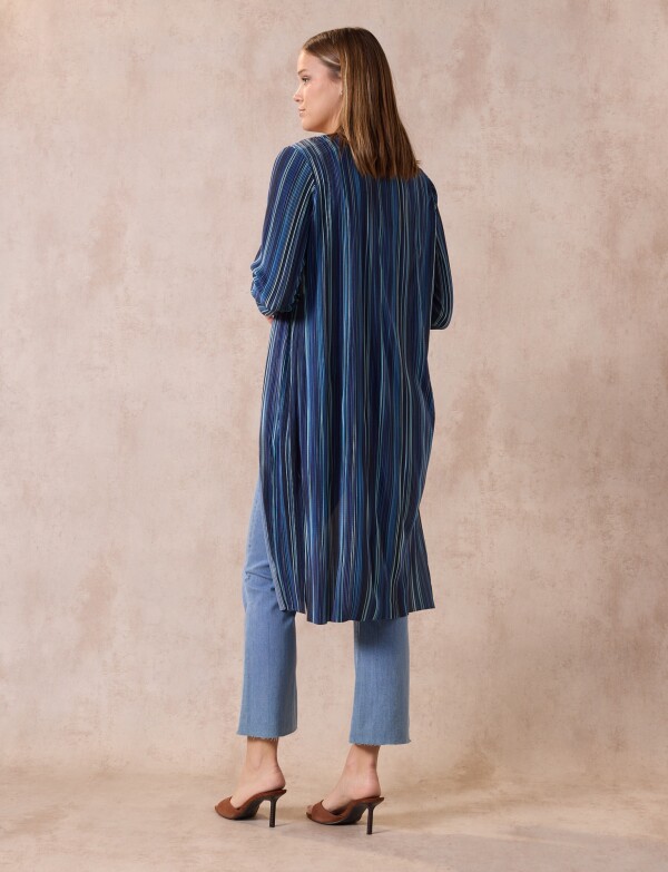Cardigan Plisado AZUL/MULTI