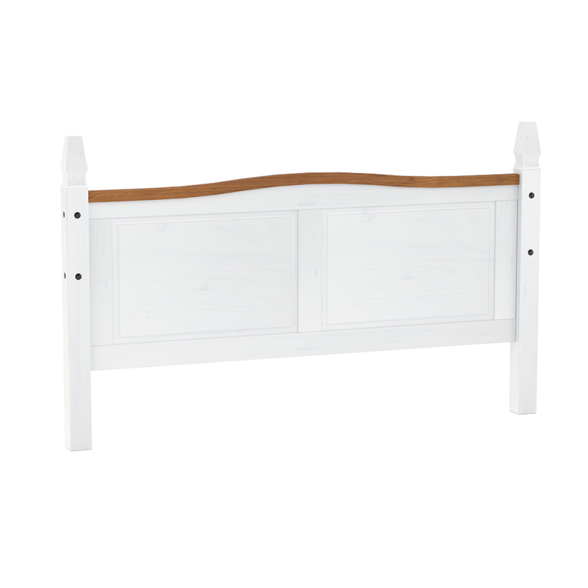 Respaldo sommier 2 plazas Linea Naturale - Blanco/Nogal 