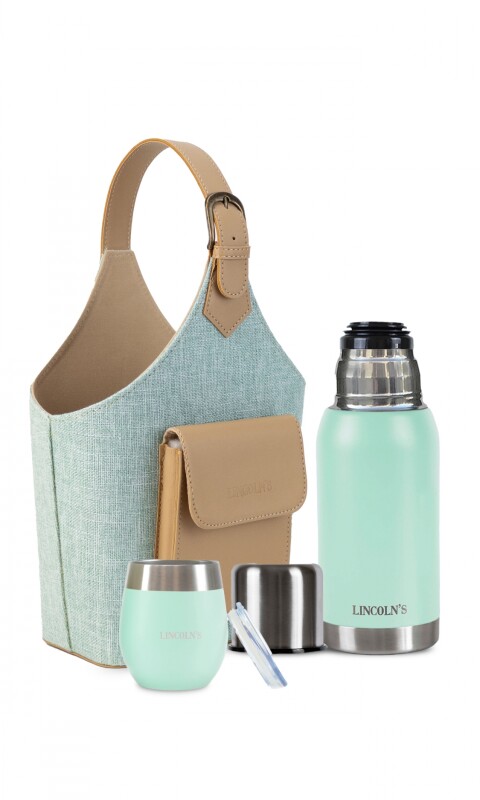 KIT MATERO NODES TELAR AQUA C/ VERDE PASTEL