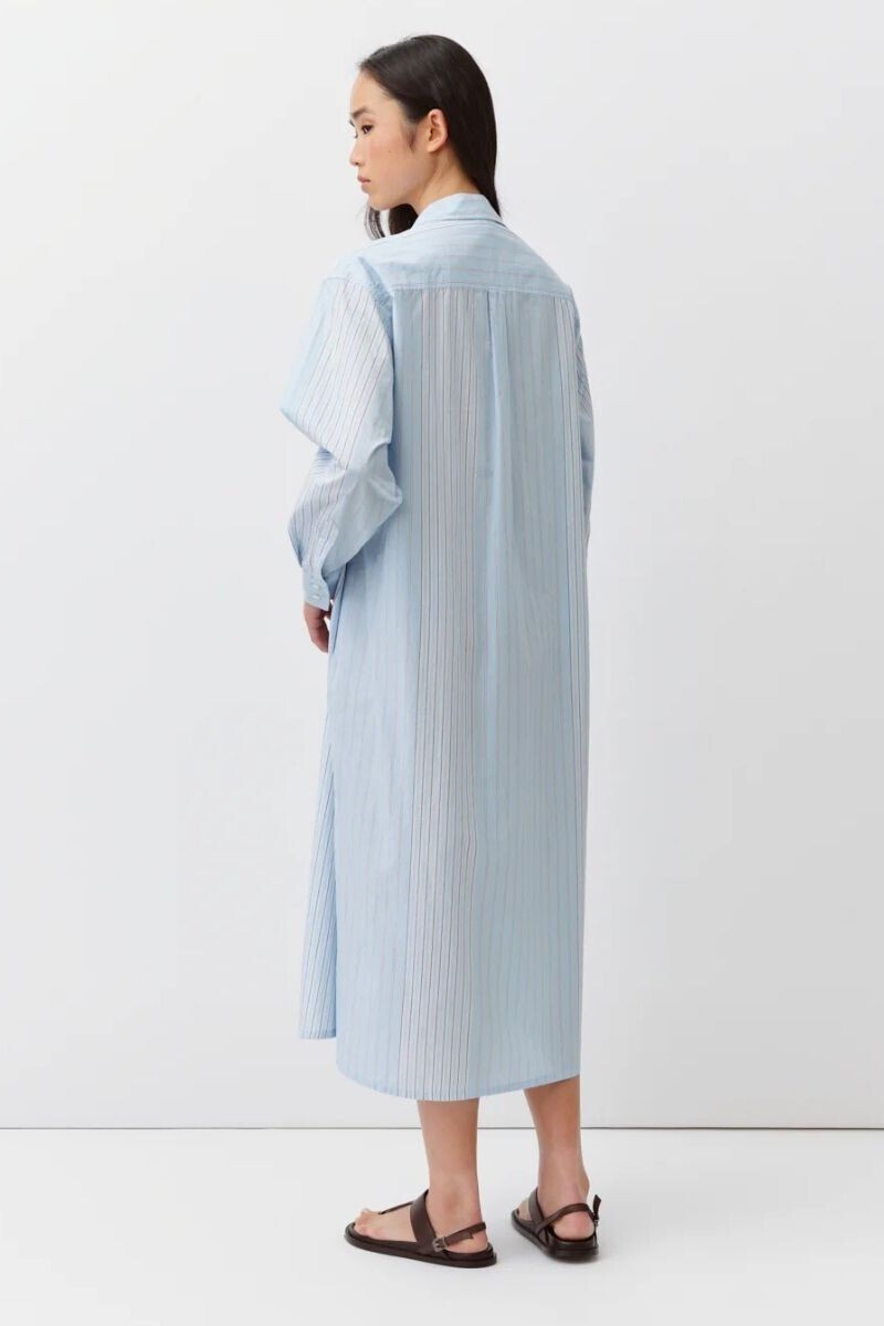 VESTIDO CAMISERO RIVATA Celeste