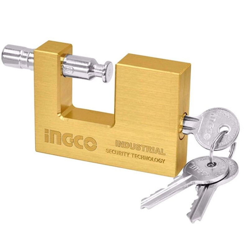 CANDADO ANTIPALANCA BRONCE 70MM INGCO 3 LLAVES DBBPL0702 CANDADO ANTIPALANCA BRONCE 70MM INGCO 3 LLAVES DBBPL0702