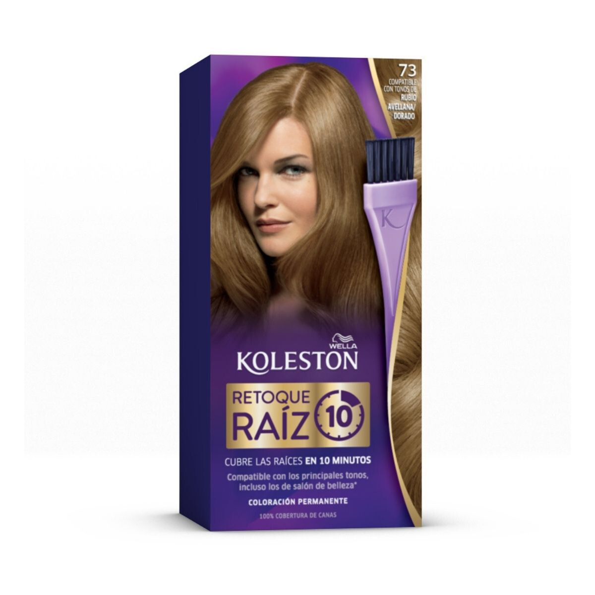 Tinta Koleston Retoque de Raíz 73 Rubio Avellana 100ml – Cobertura Precisa