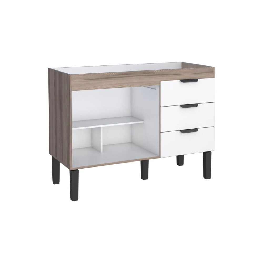 Mueble bajo mesada cocina con aéreo blanco Mueble Bajo Mesada Cocina Con Aéreo Blanco