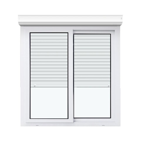 Ventana de PVC Blanco 120 X 100 Con Persiana Corrediza Ventana de PVC Blanco 120 X 100 Con Persiana Corrediza