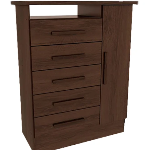 COMODA INEY Galicia -1530 5 Caj. 1 Pta Demolicion/Blanco Sin color