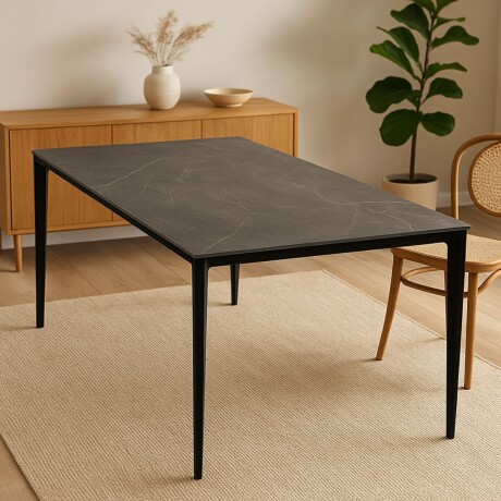 MESA DE EXTERIOR CELLINA NEGRO - RECTANGULAR