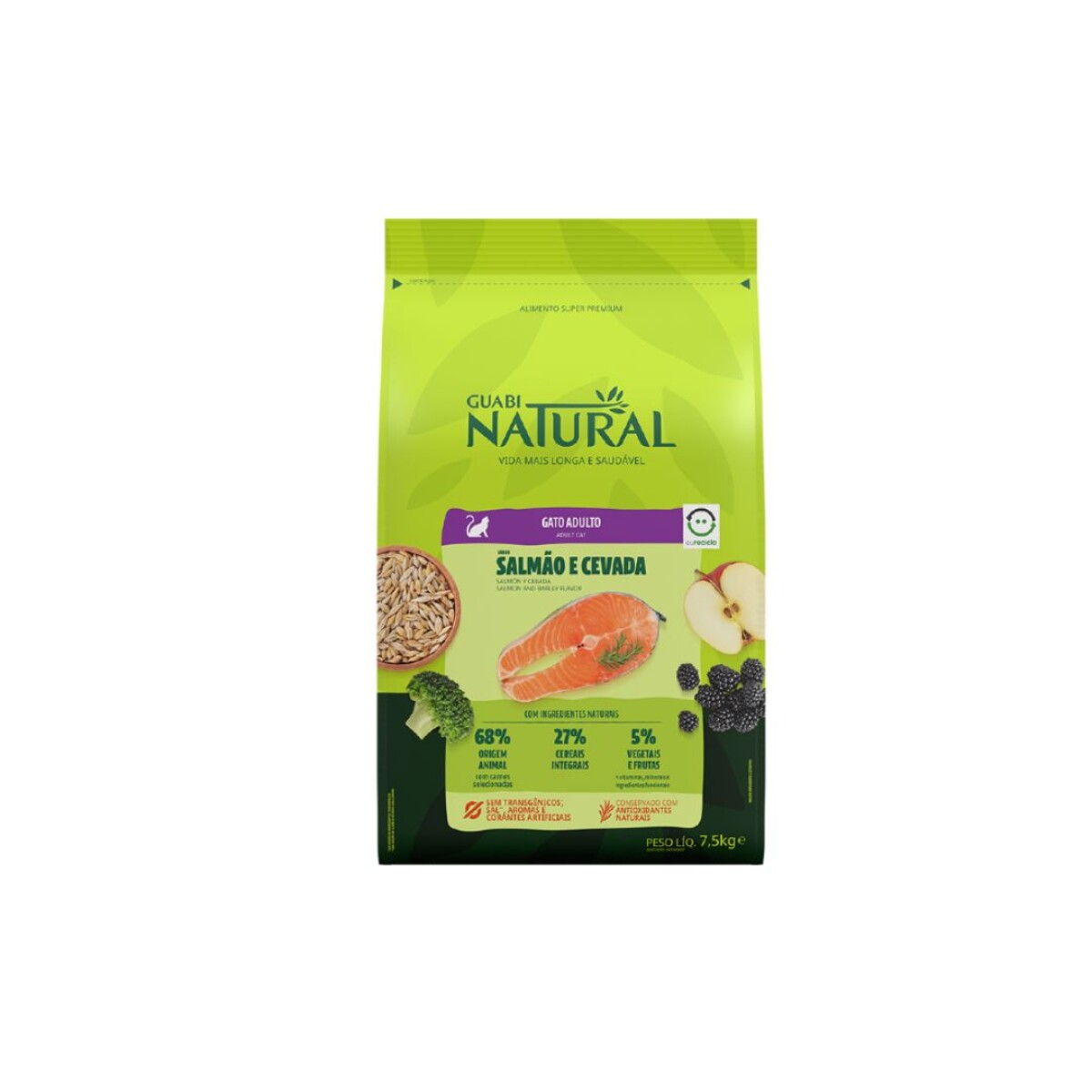 GUABI NATURAL para gatos – Adultos 7,5KG 