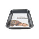 Asadera honda antiadherente rectangular 42 cm GRIS