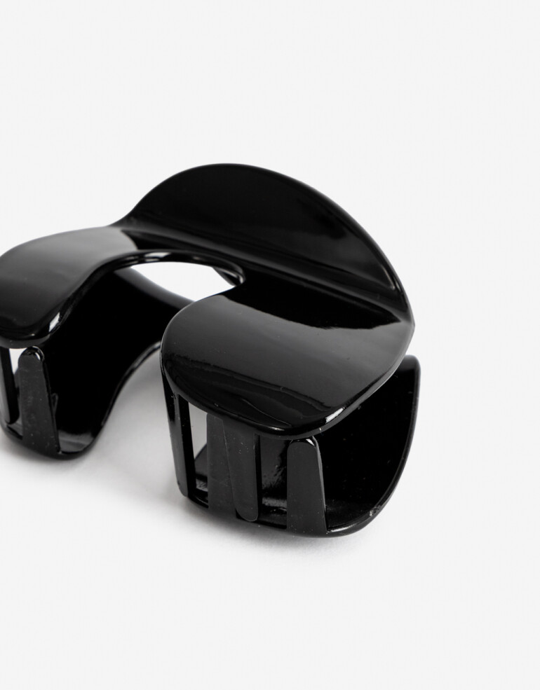 Broche Acrilico Broche Acrílico Curvo - Negro