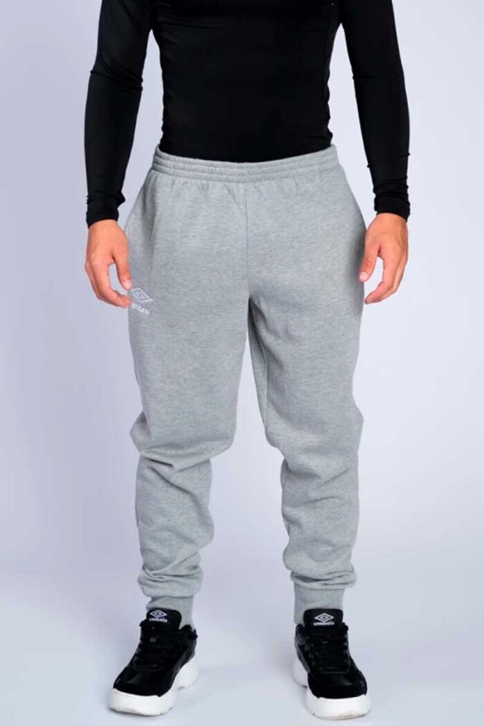 PANTALON UMBRO BASICO CON PUÑO Gris