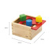 Cubo clasificador de formas de madera Viga Cubo clasificador de formas de madera Viga