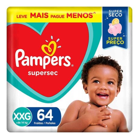 Pañales Pampers Super Sec Xxg X 64 Pañales Pampers Super Sec Xxg X 64