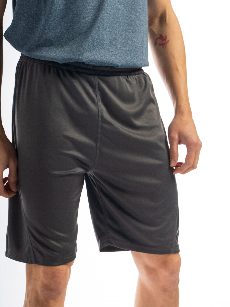 Short Deportivo Largo - Gris Oscuro 