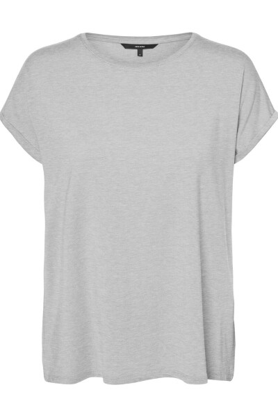 Polera Ava-plain Básica Light Grey Melange