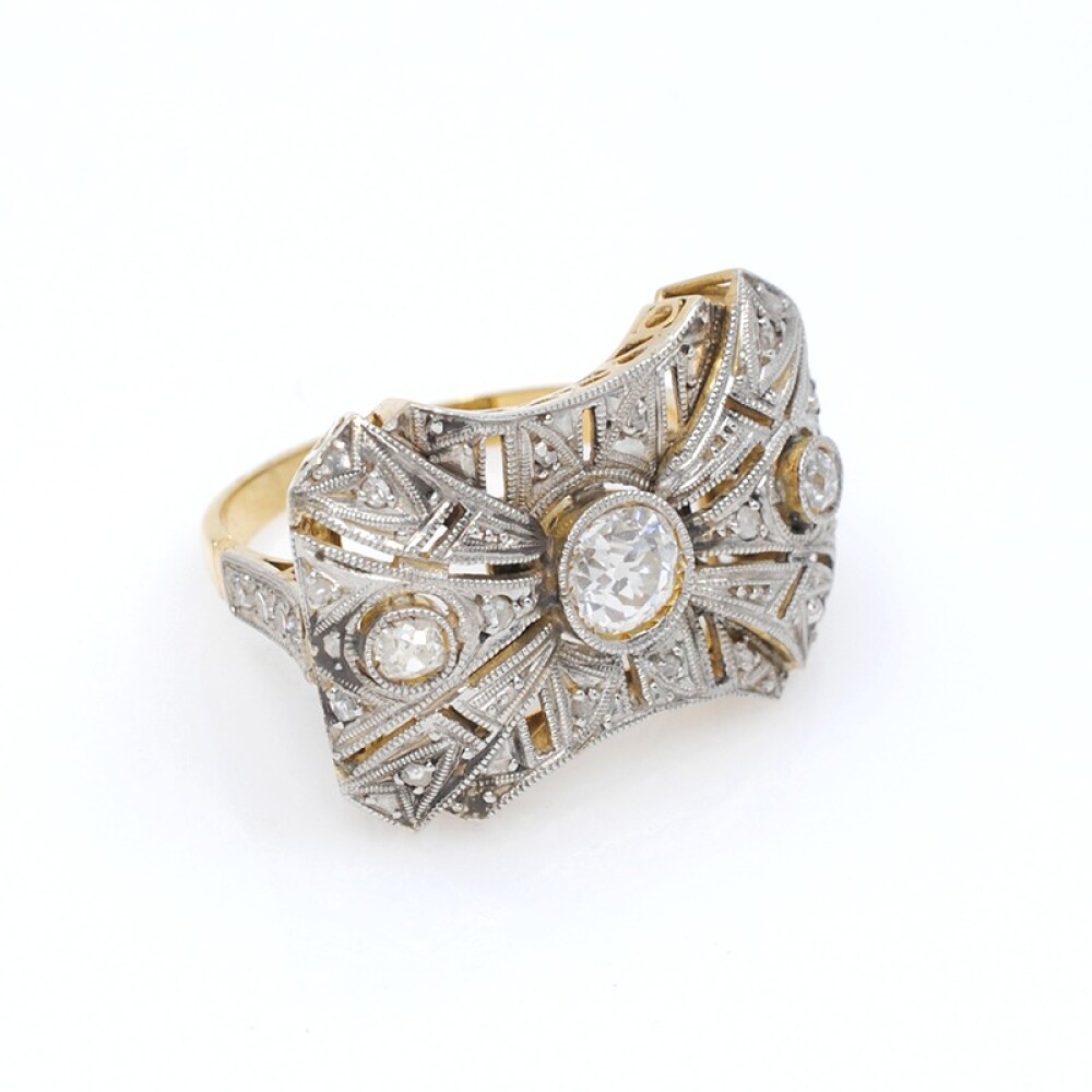 Anillo Oro Blanco 18K Y Brillantes Anillo Oro Blanco 18K Y Brillantes