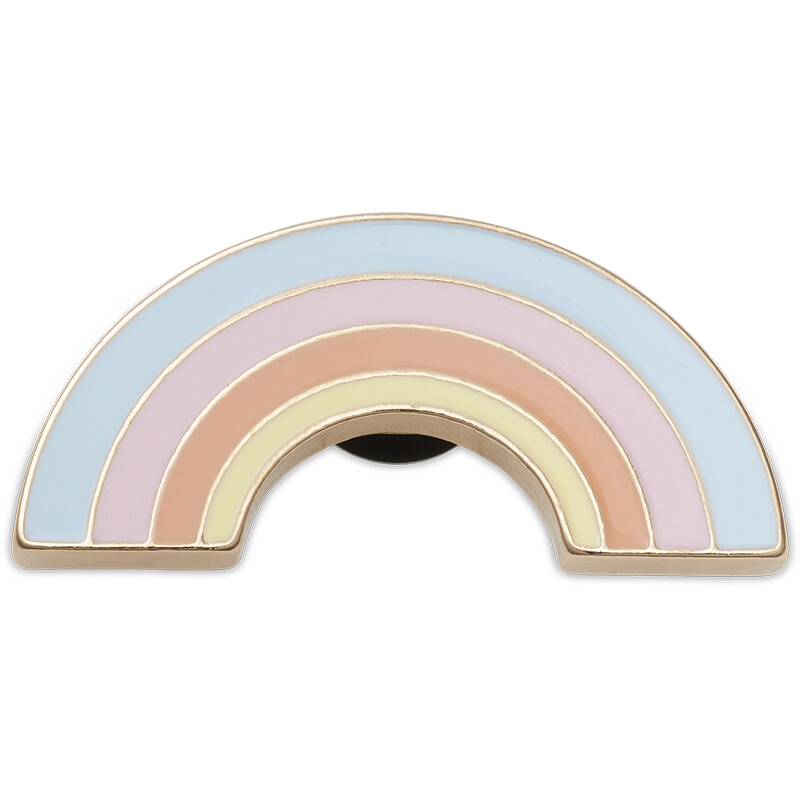 Jibbitz™ Charm Gold Pastel Rainbow Multicolor