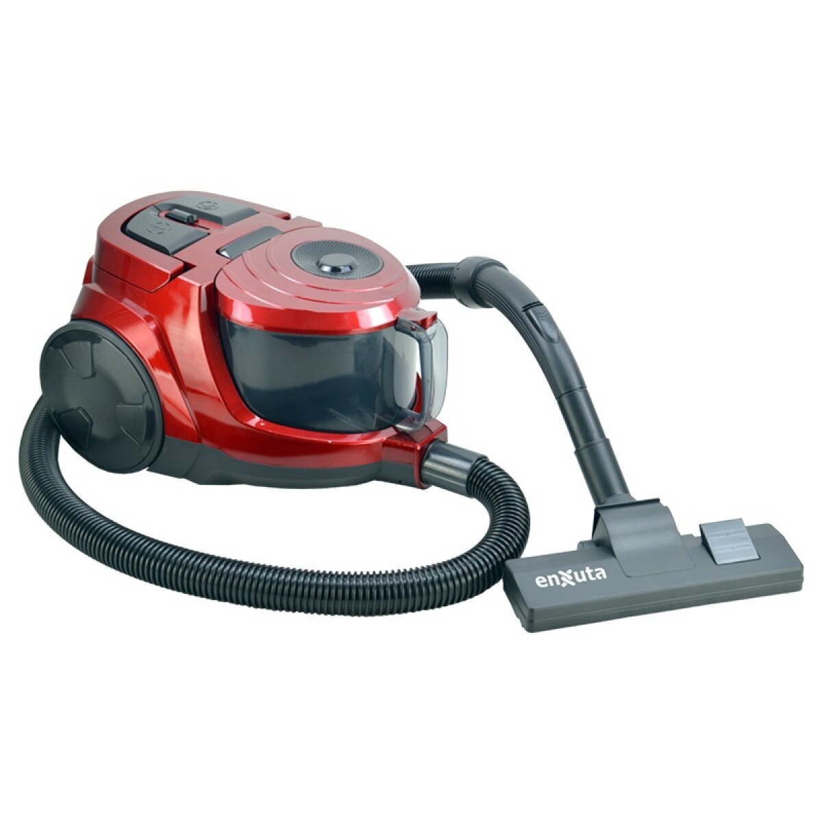 ASPIRADORA CICLÓNICA 1.800 WATTS COLOR ROJO ENXUTA 