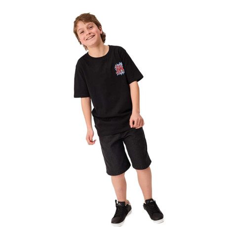 Remera Rusty de niño Burnita Negro