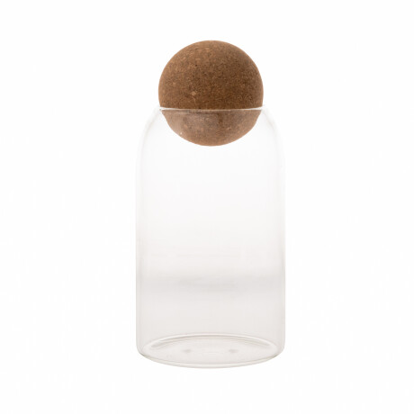 FRASCO C/ TAPA VIDRIO TRANSPARENTE 600 ML