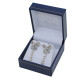 Caravanas Oro Blanco 18K Y Brillantes Caravanas Oro Blanco 18K Y Brillantes