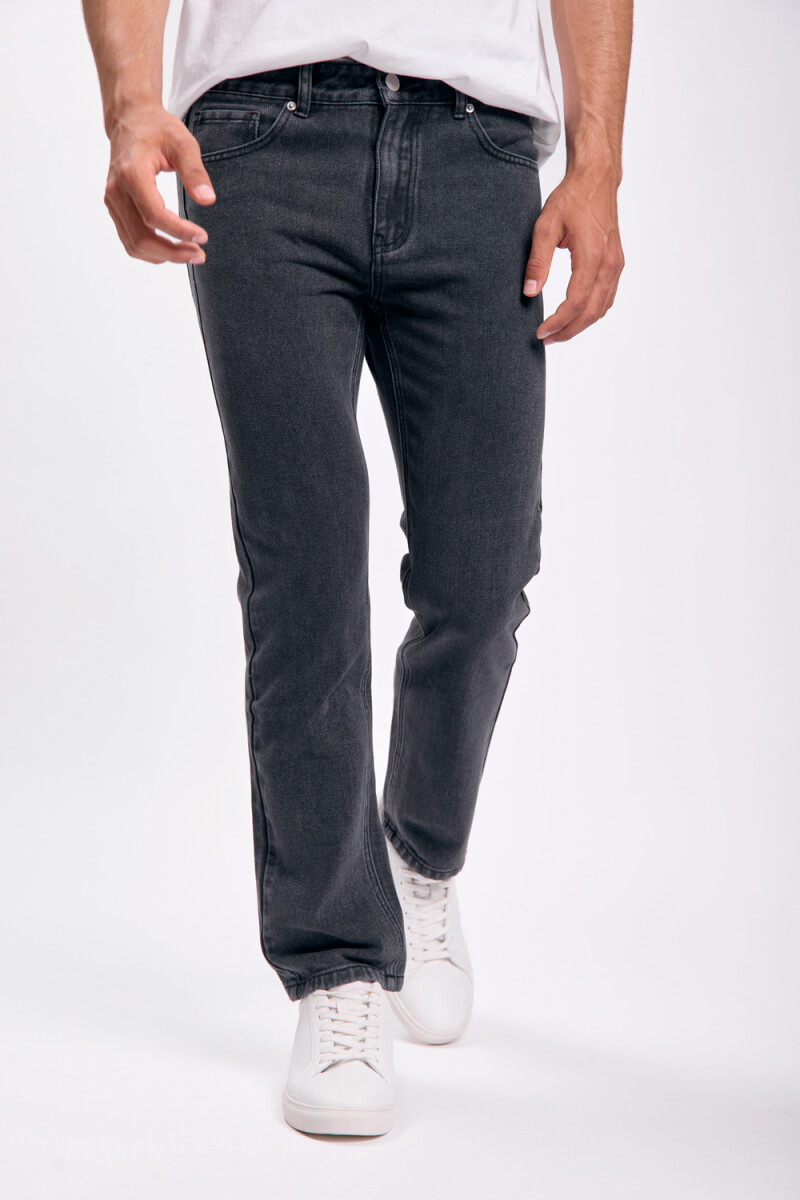 Pantalón jean clásico - Gris Oscuro 
