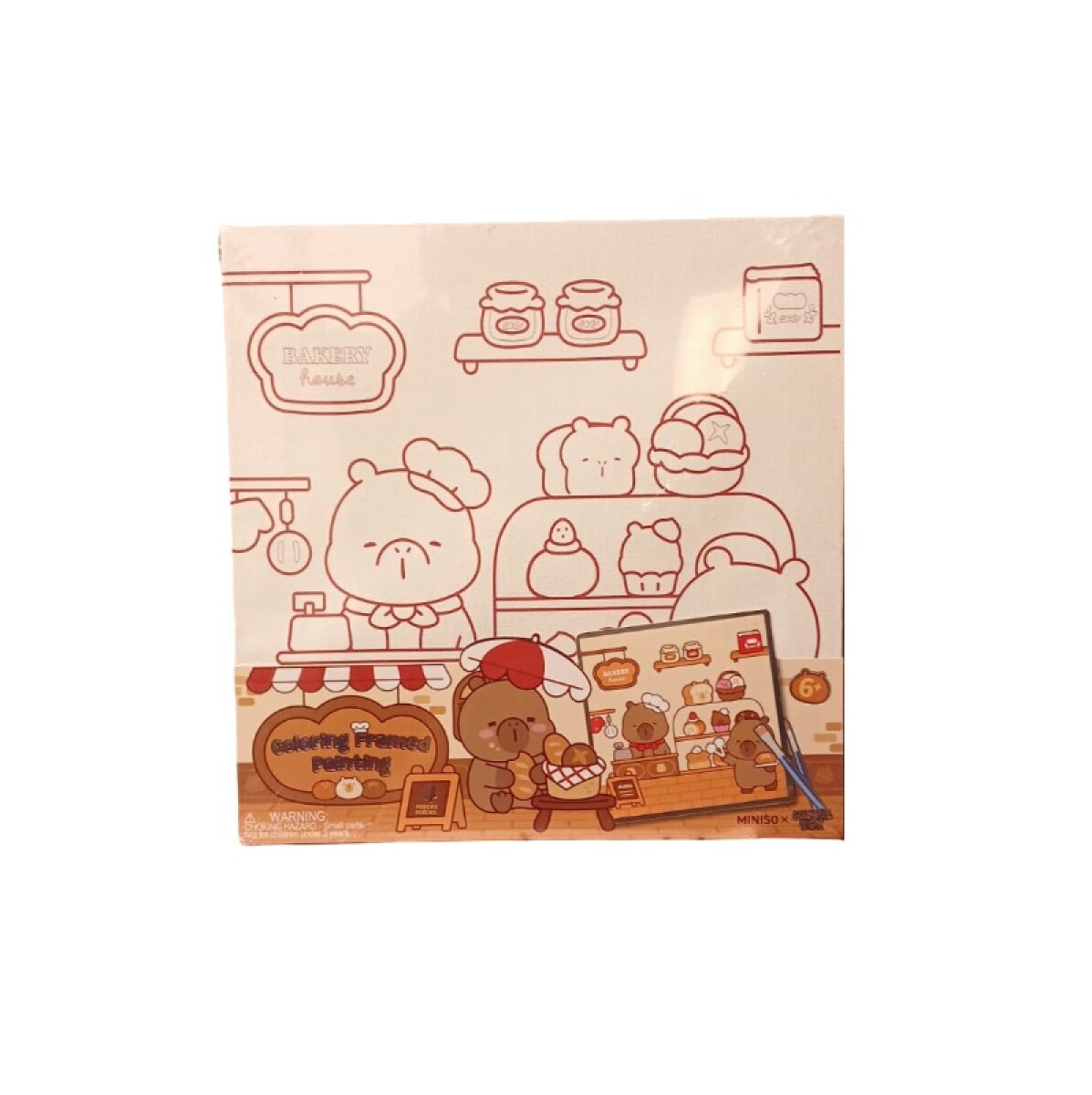 Canvas para pintar capibara 