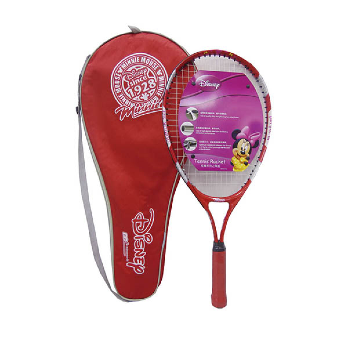 Raqueta de Tenis con Funda de Minnie. 