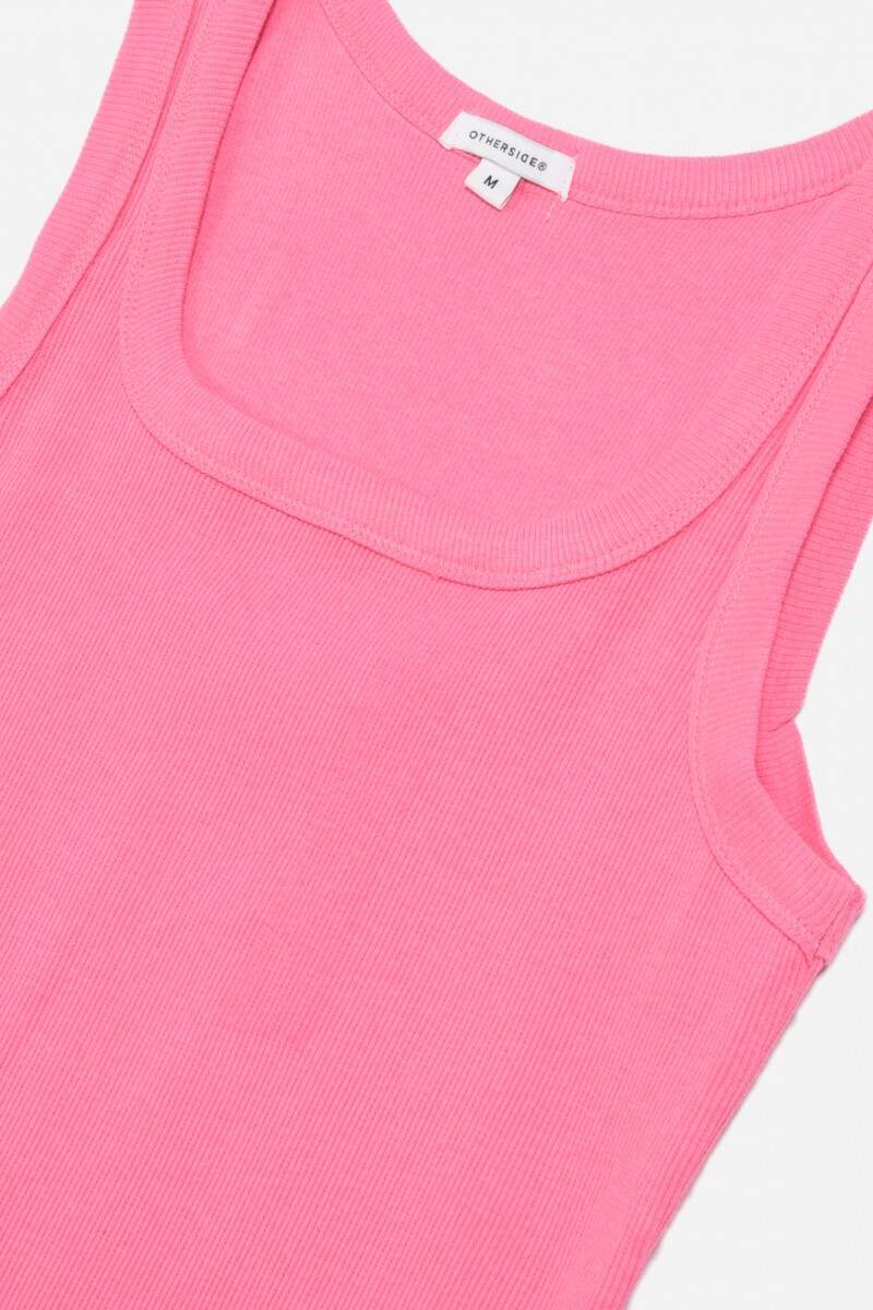 Musculosa de rib ROSADO